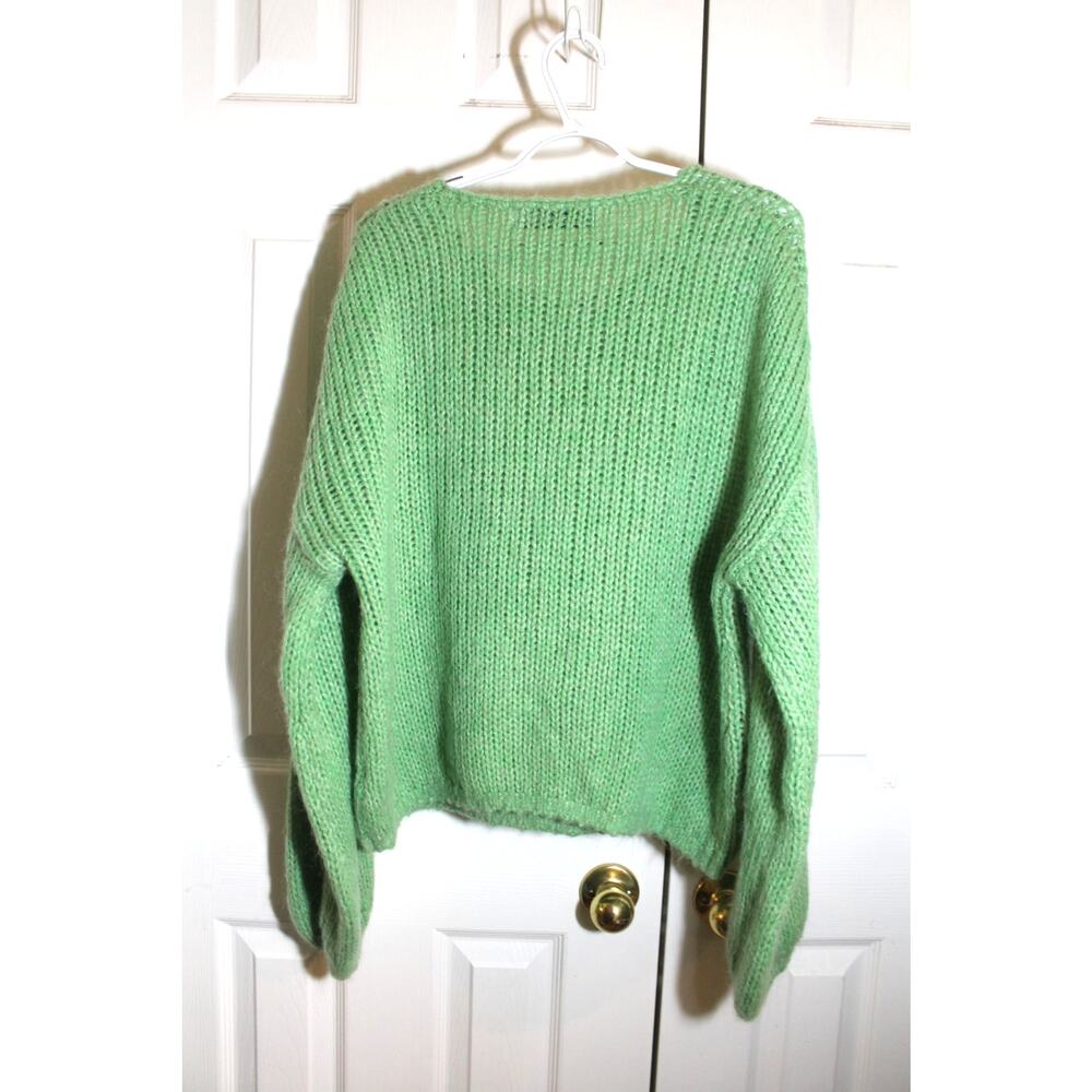 Rumored Sour Apple Milkshake Mohair Blend Sweater sz M - Picture 3 of 5